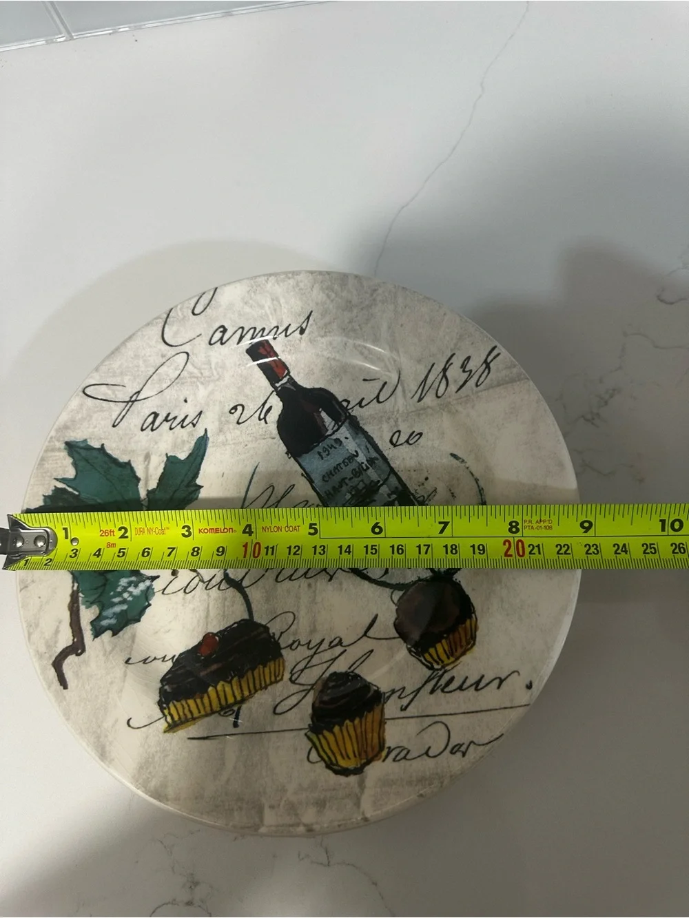 Set of 4 Williams-Sonoma Wine Champagne Themed 8 3/4
